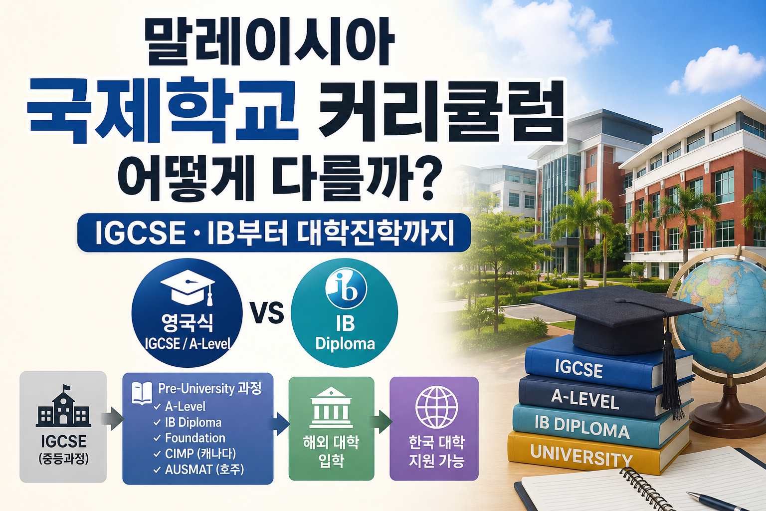 말레이시아 국제학교 커리큘럼 IGCSE IB 대학진학 과정 썸네일